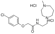 2-(4-Chlorophenoxy)-N-(2-(hexahydro-4-methyl-1H-1,4-diazepin-1-yl)ethy l)acetamide 2HCl 구조식 이미지