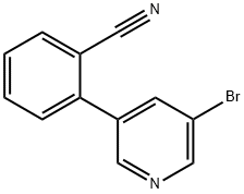 2-(5-BROMO-3-PYRIDINYL)-BENZONITRILE Structure