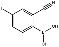 2-시아노-4-플루오로벤젠보론산피나콜에스테르 구조식 이미지