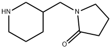 1-피페리딘-3-일메틸-피롤리딘-2-온 구조식 이미지