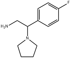 2-(4-fluorophenyl)-2-pyrrolidin-1-ylethanamine 구조식 이미지