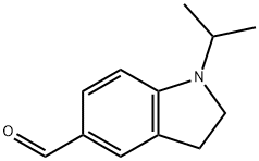 1-ISOPROPYL-2,3-DIHYDRO-1H-인돌-5-카발데하이드 구조식 이미지