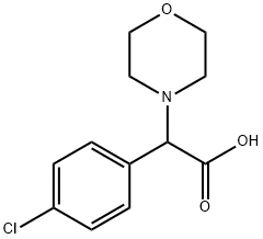 (4-CHLORO-PHENYL)-MORPHOLIN-4-YL-ACETIC ACID HYDROCHLORIDE Structure