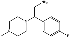 2-(4-fluorophenyl)-2-(4-methylpiperazin-1-yl)ethanamine 구조식 이미지