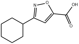 3-cyclohexylisoxazole-5-carboxylic acid(SALTDATA: FREE) Structure