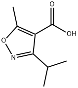 3-isopropyl-5-methylisoxazole-4-carboxylic acid Structure