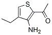 Ethanone, 1-(3-amino-4-ethyl-2-thienyl)- (9CI) Structure