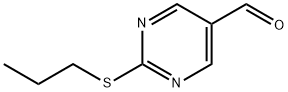 2-프로필설파닐-피리미딘-5-카르발데하이드 구조식 이미지