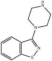 3-(1-Piperazinyl)-1,2-benzisothiazole 구조식 이미지