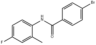 4-bromo-N-(4-fluoro-2-methylphenyl)benzamide 구조식 이미지