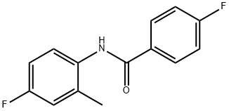 4-Fluoro-N-(4-fluoro-2-Methylphenyl)benzaMide, 97% Structure