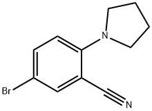 5-BroMo-2-(pyrrolidin-1-yl)benzonitrile Structure