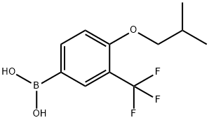 Boronic acid, B-[4-(2-methylpropoxy)-3-(trifluoromethyl)phenyl]- Structure