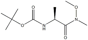 BOC-ALA-N(OCH3)CH3 Structure