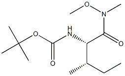 BOC-ILE-N(OCH3)CH3 구조식 이미지