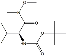 BOC-L-LEUCINE N,O-DIMETHYLHYDROXAMIDE Structure