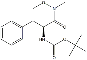 BOC-PHE-N(OCH3)CH3 Structure