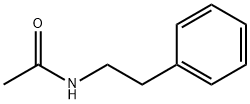 N-아세틸-2-페닐에틸아민 구조식 이미지