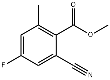 2-Cyano-4-fluoro-6-Methyl-benzoic acid Methyl ester Structure