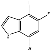 7-bromo-4,5-difluoro-1H-indole Structure