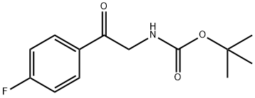 [2-(4-FLUORO-PHENYL)-2-OXO-ETHYL]-CARBAMIC ACID TERT-BUTYL ESTER Structure