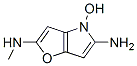 4H-Furo[3,2-b]pyrrole-2,5-diamine,  4-hydroxy-N2-methyl- 구조식 이미지