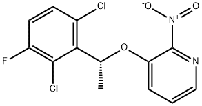 (R)-3-(1-(2,6-dichloro-3-fluorophenyl)ethoxy)-2-nitropyridine 구조식 이미지