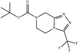 tert-Butyl 3-(trifluoromethyl)-5,6-dihydro-[1,2,4]triazolo[4,3-a]pyrazine-7(8H)-carboxylate Structure