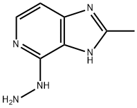 3H-Imidazo[4,5-c]pyridine,  4-hydrazinyl-2-methyl- Structure