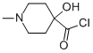 4-Piperidinecarbonyl chloride, 4-hydroxy-1-methyl- (9CI) Structure