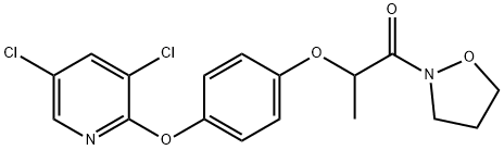 2-[4-(3,5-dichloropyridin-2-yl)oxyphenoxy]-1-isoxazolidin-2-yl-propan- 1-one 구조식 이미지