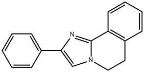 2-페닐-5,6-디히드로이미다조(2,1-a)이소퀴놀린 구조식 이미지
