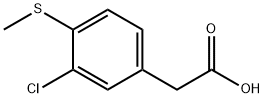 3-Chloro-4-(methylthio)phenylacetic acid Structure