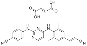 RILPIVIRINE FUMARATE SALT [1:1] 구조식 이미지