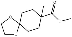 메틸8-메틸-1,4-디옥사스피로[4.5]데칸-8-카르복실레이트 구조식 이미지