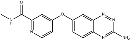 2-PyridinecarboxaMide, 4-[(3-aMino-1,2,4-benzotriazin-7-yl)oxy]-N-Methyl- 구조식 이미지