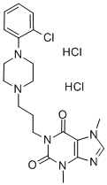 1-(3-(4-(o-Chlorophenyl)-1-piperazinyl)propyl)theobromine dihydrochlor ide Structure
