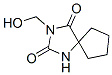 3-Hydroxymethyl-1,3-diazaspiro[4.4]nonane-2,4-dione Structure