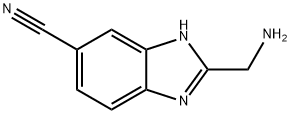 1H-벤즈이미다졸-6-카보니트릴,2-(아미노메틸)- 구조식 이미지