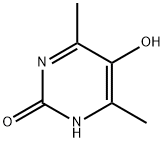 2(1H)-Pyrimidinone, 5-hydroxy-4,6-dimethyl- (9CI) 구조식 이미지
