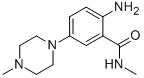 2-AMINO-N-METHYL-5-(4-METHYL-1-PIPERAZINYL)-BENZAMIDE Structure