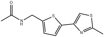 Acetamide, N-[[5-(2-methyl-4-thiazolyl)-2-thienyl]methyl]- Structure