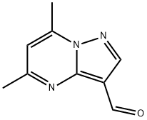 5,7-디메틸피라졸로[1,5-a]피리미딘-3-카브알데히드(SALTDATA:무료) 구조식 이미지