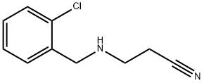 3-[(2-CHLOROBENZYL)AMINO]PROPANENITRILE 구조식 이미지