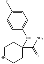 4-[(4-fluorophenyl)amino]piperidine-4-carboxamide 구조식 이미지