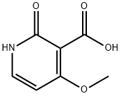 1,2-Dihydro-4-Methoxy-2-oxo-3-pyridinecarboxylic acid Structure