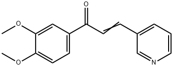 (E)-3-(3,4-Dimethoxyphenyl)-1-pyridin-3-yl-propenone Structure