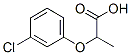 (+/-)-2-(3-chlorophenoxy)propionic acid Structure