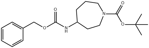 1-Boc-4-Cbz-Aminoazepane Structure