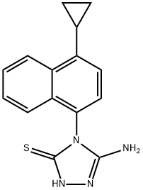 878671-96-6 3H-1,2,4-Triazole-3-thione, 5-amino-4-(4-cyclopropyl-1-naphthalenyl)-2,4-dihydro